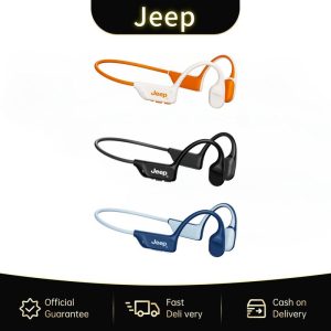 Fon Telinga Wayarles, Jeep JP EC006, Fon Kepala Bluetooth Pengaliran Tulang, Bukan Dalam Telinga, Kalis Air IPX5, Mikrofon Terbina Dalam, Alat Kawalan Jauh, Pembatalan Bunyi, Bahan Plastik, Wayarles Audio Earphone Mic Amplifier