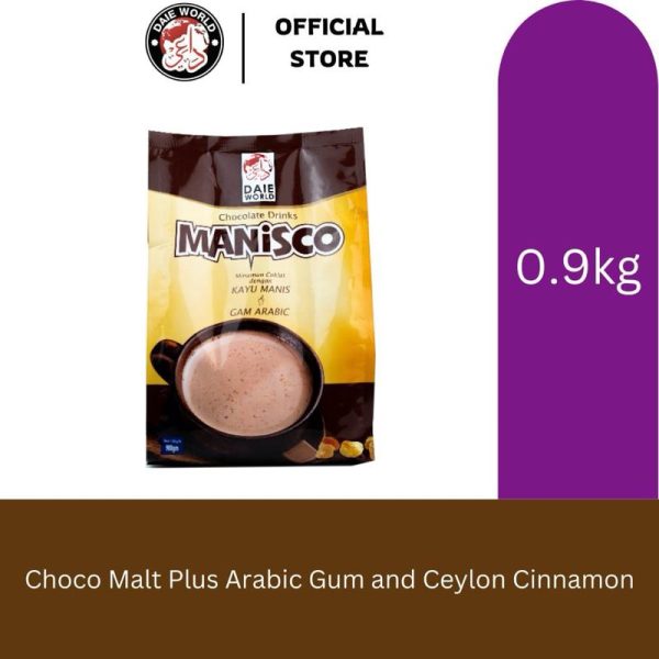 Manisco Minuman Coklat dengan Ekstrak Ceylon Cinnamon dari Sri Lanka dan Gam Arab dari sudan 900g 1 pek