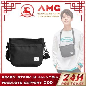AMG Beg Silang Lelaki Waterproof Fashion Sling Bag Pouch Casual Couple Beg Nylon Messenger Bag ins Korean