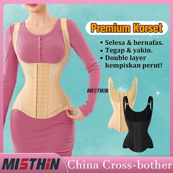 Pakaian Pembentuk Korset, MISTIN, Untuk Wanita, Kawalan Perut, Punggung Lurus, Baharu untuk Mac 2025 Jalur Shapewear