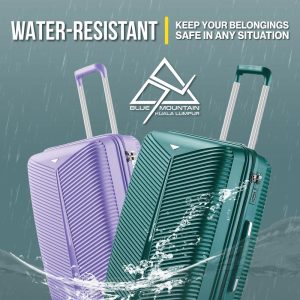 Blue Mountain 20"/24"/28" Altair UNBREAKABLE PP Expandable Luggage Hand Bag TSA Lock Hard Case Trolley Suitcases Travel Compartment