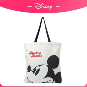 Beg Kanvas, Disney, Satu Bahu, Beg Beli Belah Pegang Tangan, Serba guna, Kapasiti Besar, Sesuai untuk Bilik Darjah Niche, [COD] Wanita Totebag Bags Tote