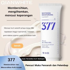 [COD]Qian Xiaobai Whitening Moisturizing Cuci Muka 2-in-1: Putih & Lembap Sepanjang Hari Facial Cleanser bag facial deep cleanser Skincare Wajah