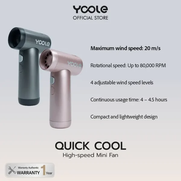 YOOLE Quick Cool High-speed Mini Fan