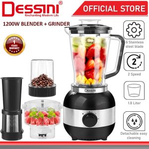 DESSINI ITALY 1.8L Blender Grinder Chopper Mixer Juicer Extractor Food Processor Smoothie Ice Crusher / Pengisar