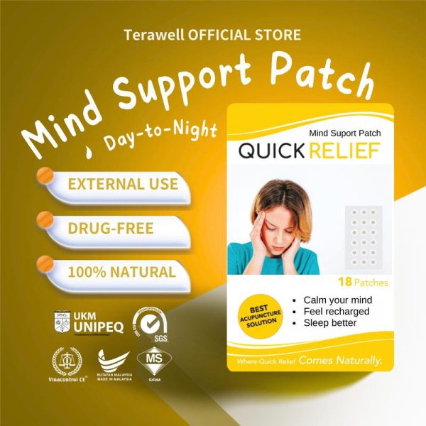 [COD | 1-Day Shipment] Quick Relief Daily Head Comfort Patch – Soft & Natural | Daily Head Comfort, Clear Mind & Reduced Eye Strain / Lembut & Semula Jadi | Keselesaan Kepala Harian, Fikiran Jernih & Kurangkan Ketegangan Mata