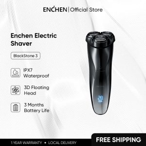 【COD】Enchen BlackStone 3 Trimmer Shaver Man Waterproof Body Electric Shaver Type-C Charge
