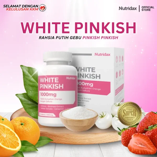 White Pinkish Sakura Extract With Orange Flavour Candy Sugar Free