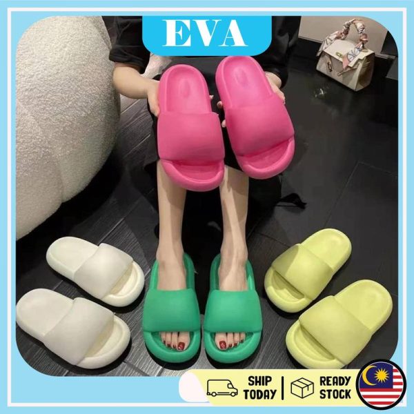 READY STOCK EVA Shoes Comfort Sandal slipper Women Kasut Casual Wanita Perempuan Kasual Selipar