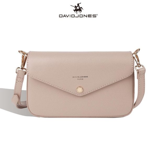 Beg Bahu Selempang, David Jones Paris, Koleksi Baru, Untuk Wanita Pereka, Diperbuat daripada Kulit PU, Lembut dan Lentur, Sesuai untuk Musim Bunga dan Musim Panas, CM6120B
