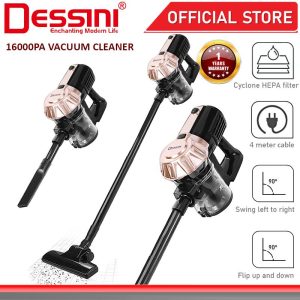 DESSINI ITALY 1200W Cyclone Vacuum Cleaner Mop Floor Sweeper Dust Collector Cleaning Suction Brush Penyedut Habuk Vakum