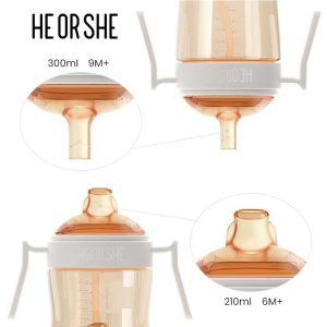 Cawan Air Bayi Bayi Kanak-kanak Kecil, Bahan PPSU, Bebas BPA, Kalis Tumpahan, Mudah Dipegang, Sesuai untuk Bayi 6 Bulan dan Ke Atas, 9 Bulan dan Ke Atas, [HEORSHE]