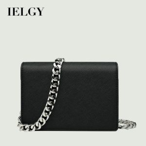Beg Wanita, IELGY, Gaya Ringkas, Beg Persegi Kecil, Fesyen, dengan Rantai, Sesuai untuk Wanita, Popular di Internet, Hitam Kecil, Beg Stiletto Bahu, 2024 Ketibaan Baru Bags Selempang