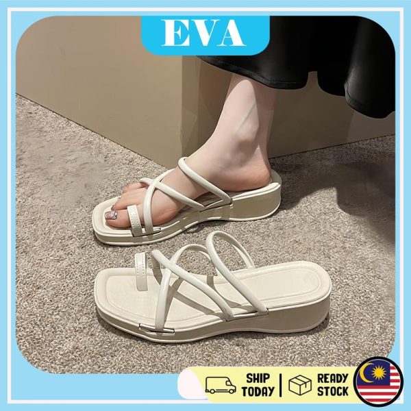 READY STOCK EVA Sandal Women Wanita High Heels Shoes Lady Perempuan