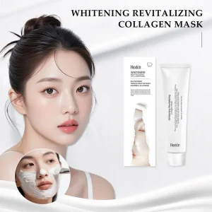 Topeng Pembalut Kolagen Malam Mencergaskan, Penjagaan Kulit Korea, dengan Niacinamide, Glutathione, Ekstrak Buah Tomato, Ascorbyl Glucoside, HexKin Rasmi