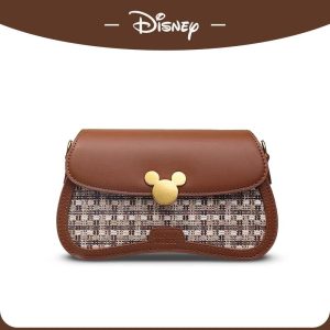 (COD) Disney New Peach Blossom Bag Retro Small Fragrance Style One Shoulder Crossbody Underarm Bag Selempang Wanita