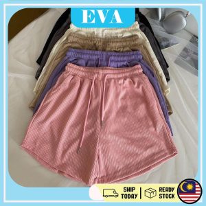 READY STOCK EVA Women Casual Short Pants Trousers Women Seluar Pendek Perempuan Wanita Linen Shorts