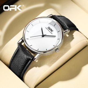 OPK Jam Tangan Lelaki Original Kalis Air Keluli Tahan Karat Asli Viral Berkilau Kalendar Pergerakan Kuarza dengan Kotak Men Watches G8122 Rotundity Material logam+kulit dalam stok Warna berbilang Pejabat parti pemberian hadiah Garanti 1 tahun