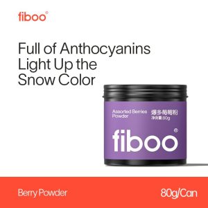 Serbuk Beri Brazil, Fiboo, Pemakanan Alamiah, Mangkuk Yogurt Kering Beku Sihat, Superfood, 80g Berry