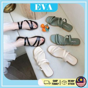 READY STOCK EVA Shoes Sandal Women Flat Sandals Perempuan Wanita