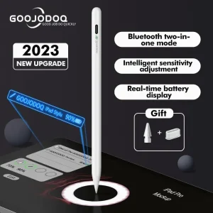 GOOJODOQ GD11 2 in 1 Stylus Pen with Palm Rejection & Bluetooth | Compatible?with?iPad?year?of?2018?and?above | Bluetooth Pencil for iPad | Compatible?with?iPad?gen?6/7/8/9/10/11?|?Air?3/4/5/6?M2?|?Pro?11/12.9/13?M4?|?Mini?5/6/7