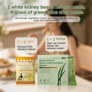 Pakej Eksklusif Siaran Langsung 【OLZZ Green Juice + White Kidney Bean Set!】Disahkan Saintifik oleh Institut Jepun