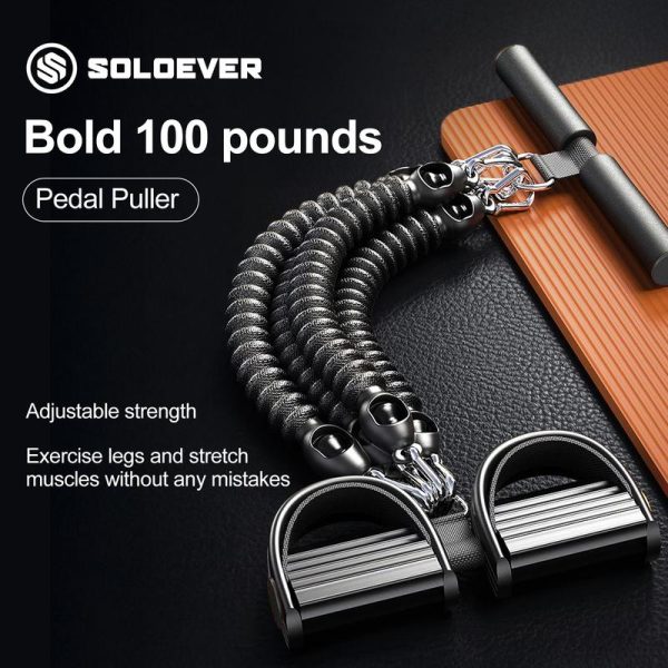 ​SOLOEVER PowerFlex Pro Resistance Bands Set - Alat Bantu Sit-Up & Yoga dengan Military-Grade Latex & 150KG Max Load Untuk CrossFit-Rumah-Pembentukan Otot Home Fitness Equipment Unisex