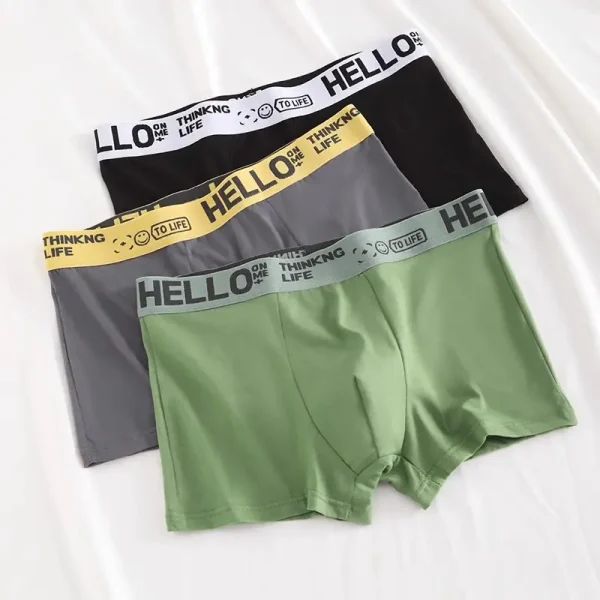 Seluar dalam sukan luar, Kotak lelaki, Selesa dan bernafas, Set 3PCS, Sesuai untuk lelaki, Seluar dalam, 5 Warna Tersedia, Majlis Baharu 2025, Seluar untuk lelaki Menswear Pakaian Boxer