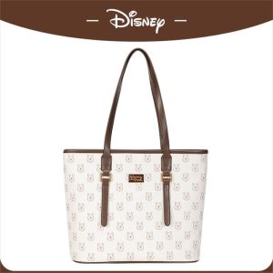 Beg Tote Satu Bahu Mewah, Kapasiti Besar, Untuk Wanita, Sesuai untuk Ulang-alik, Disney