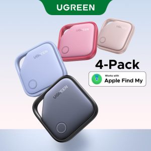 Pautan Tag Pintar, UGREEN, Dengan Penjejak Bluetooth Cari Saya Apple, AirTag, Untuk Kunci, Fon Telinga, Bagasi, Pencari Telefon MFi, Serasi dengan Model IOS: 45298