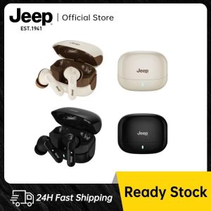 Fon Telinga Tanpa Wayar, Jeep JP EW133 TWS, Alat Dengar Bluetooth, Stereo Bass 5.4, Bunyi Panoramik, Fon Telinga Mikrofon Pembatalan Bunyi Tanpa Wayar Benar, Audio Ruang Pintar AI, Kalis Air IPX5, Serasi dengan Android dan iOS