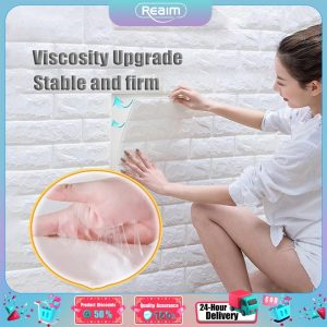 3D Wallpaper dinding Wall decor Corner line Floor decoration bedroom wallpaper adhesive thicken baseboard Foam Edge 3 kotak lantai marmer stiker lantai wall panel dinding foam wallpaper kids wall sticker wood design
