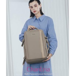 Chantria Rosez Women Expandable Laptop Backpack Business Travel Laptop Backpack (15.6'')