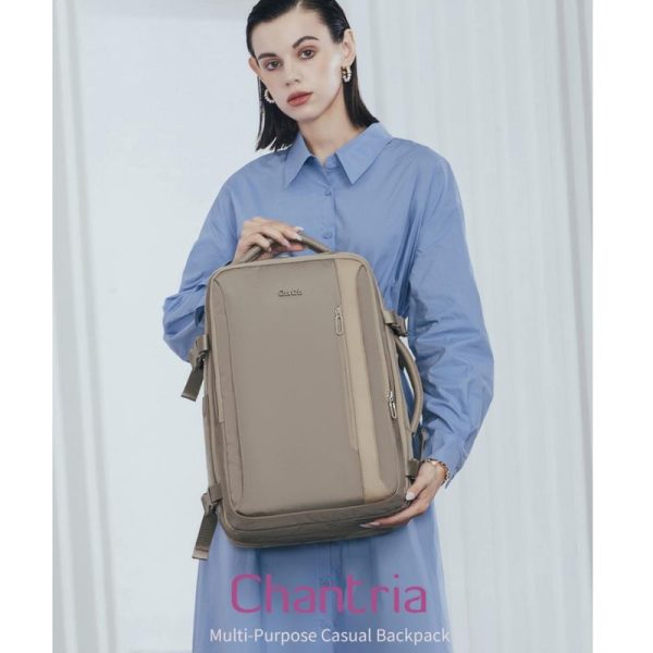 Chantria Rosez Women Expandable Laptop Backpack Business Travel Laptop Backpack (15.6'')