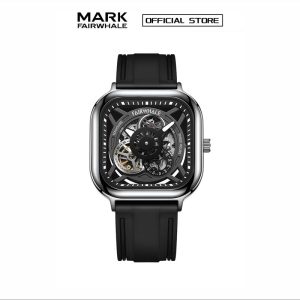 【100% Authentic】Mark Fairwhale - jam tangan mekanikal berongga untuk lelaki, berkilau, bergaya, Tritium Air Flywheel, kalis air 6570 Watches