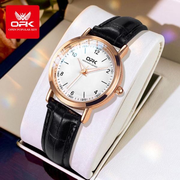 OPK Jam Tangan Perempuan Wanita Murah Original Girl Ladies Watch Women Korean Style Waterproof Leather Quartz Gelap Tahan Karat Watches 8613 Putar Elegan Jam Kulit Perempuan Banyak Warna Ada Stok Tersedia Pejabat Parti Pemberian Hadiah