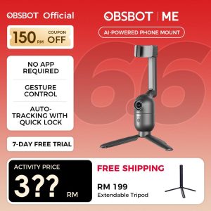 OBSBOT Me AI-powered Selfie Phone Mount