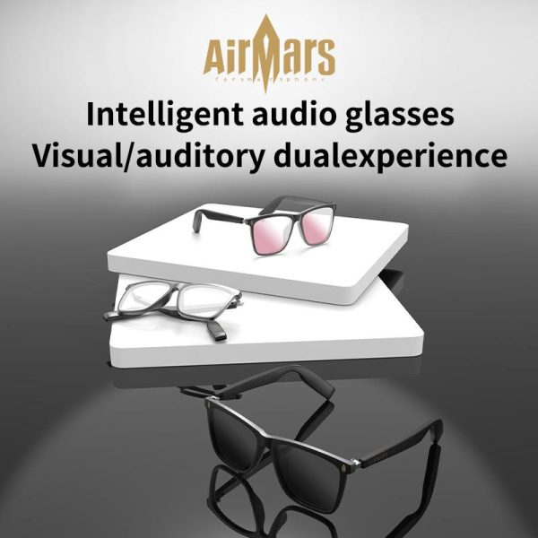 Airmars SG8, Audio Pintar, Panggilan Terbuka, Muzik, Cermin Mata Hitam Perjalanan Luar Sunglasses Eyewear Cermin Mata Bluetooth, meta glasses