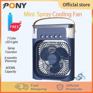 1 free ice pack 6Inches Table Mini Cooling Fan, Kipas Penyejuk Mini Meja 6Inches Adjustable Mobile