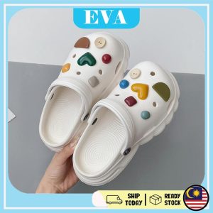 READY STOCK EVA Women's Sandal Korea Fashion Kasut Flat Sandal Wanita Perempuan Summer Outdoor Casual