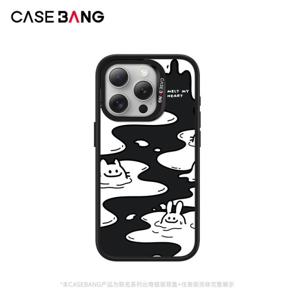 ImagiSnap - Melt My Heart oleh Siri Juju, CASEBANG, IP Berjenama, Pengecasan Magnetik Magsafe, Serasi dengan iPhone 13-16 dan Siri Samsung S24, Beg Udara Balut Penuh, Empat Penjuru, Tahan Kejutan