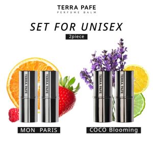 Balsem Minyak Wangi, Terra Pafe, Untuk Uniseks, Wangian Tahan Lama, Bau Unik, Set 2 Keping