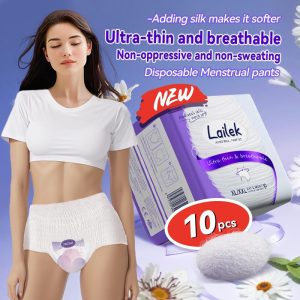 Seluar Haid LAILEK, Untuk LAILEK, 1 Pek - 10 Keping, Saiz ML / XL, Seluar Haid Bersalin Wanita, Termasuk Penghantaran menstrual pad Feminine Kering Kain Lembut Panties