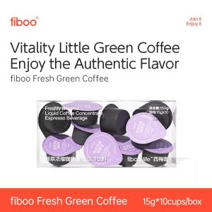 Fiboo Prune Kopi Hitam Americano Segera Tanpa Gula Kopi Pekat Cecair Sesuai untuk Gim
