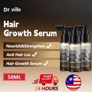 Dr. ville Hair Serum Essence Hair Oils Treatments Follicle Care Herbal Natural Ingredients Nourishing Scalp 50ml