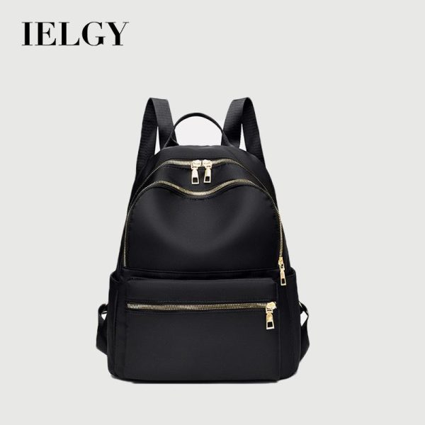 Beg galas Kain Oxford, IELGY, Untuk Wanita, Fesyen, Hitam, Sesuai untuk Sekolah Bags Ransel