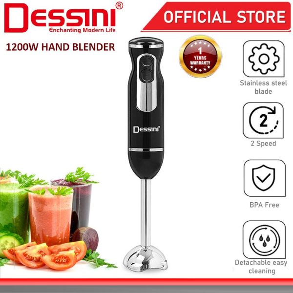 DESSINI ITALY Hand Blender Chopper Mixer Grinder Juicer Food Processor Stainless Steel Knife Blade / Pengisar