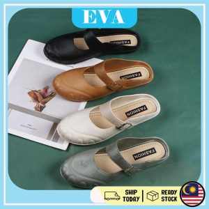 READY STOCK EVA Women Flat Wedge Sandals Kasut Perempuan Shoes Bertutup Wanita