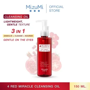 MizuMi Minyak Pembersih 4 Merah Ajaib 150ml - Lembut & Ringan dengan Formula 3 DALAM 1 untuk Membersihkan & Menjaga Keselesaan Kulit