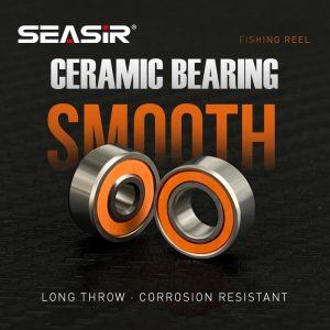Kekili Memancing, SEASIR, Kekili Tuang Umpan, Kekili Spinnin, Galas Seramik Hibrid, Seramik Penuh, Galas Bebola Berkualiti Tinggi, 3 * 10 * 4mm, 5 * 10 * 4mm